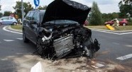 Zderzenie dwóch samochodów osobowych w Kazimierzowie