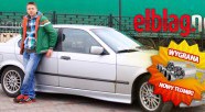 Wojciech Sidor wygrał w konkursie elblag.net nowy tłumik do swojego auta (film)