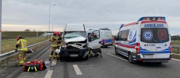Wypadek na drodze krajowej S7 pod Elblągiem